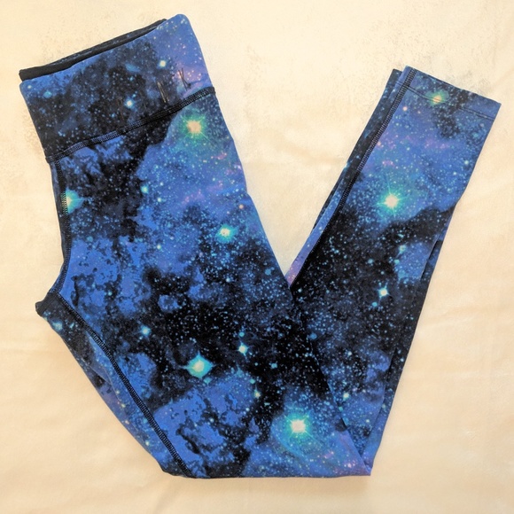 Victoria's Secret PINK Galaxy Stars Leggings Yoga Pants Small Rare Size Small - Picture 1 of 5